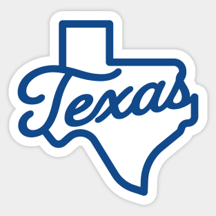 Texas Script Sticker